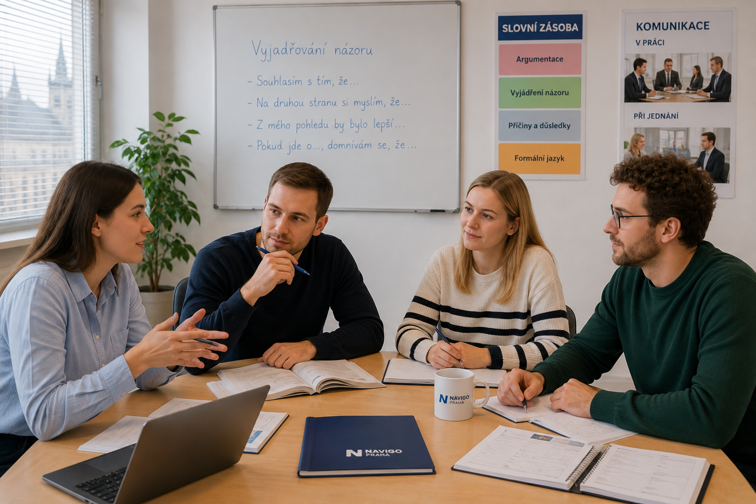 Participants in an advanced Czech course